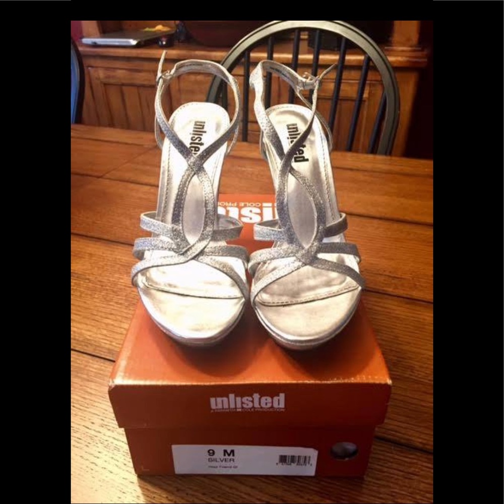 Heels - Silver (size 9)